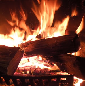 Firewood heating